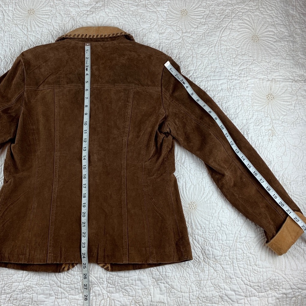 Live A Little Rugged Leather Western Blazer NWOT - Picture 7 of 11
